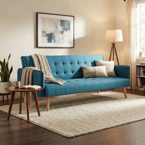 Versatile blue sofa bed - versatile, sea