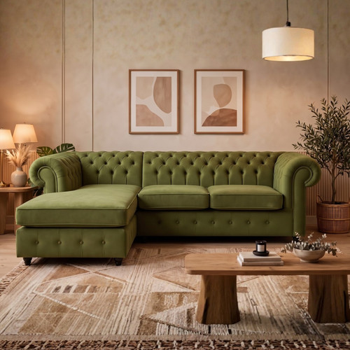 Shape chesterfield sofa - chesterfield,